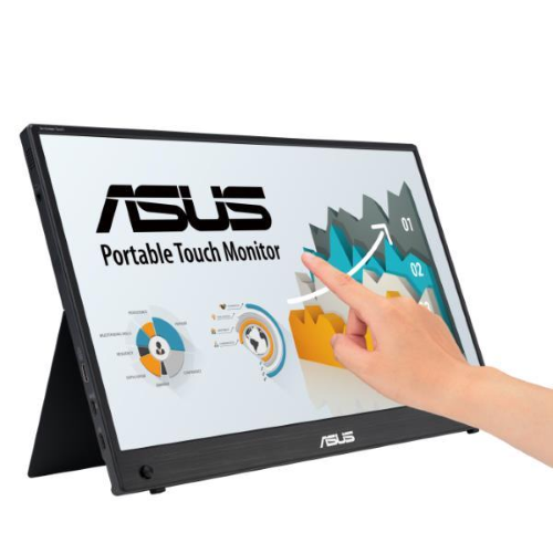 ASUS ZenScreen - Monitor a LED - 16" (15.6" visualizzabile) - portatile - touchscreen - 1920 x 1080 Full HD (1080p) @ 60 Hz - IPS - 250 cd/m² - 700:1 - 5 ms - Mini HDMI, 2xUSB-C - altoparlanti
